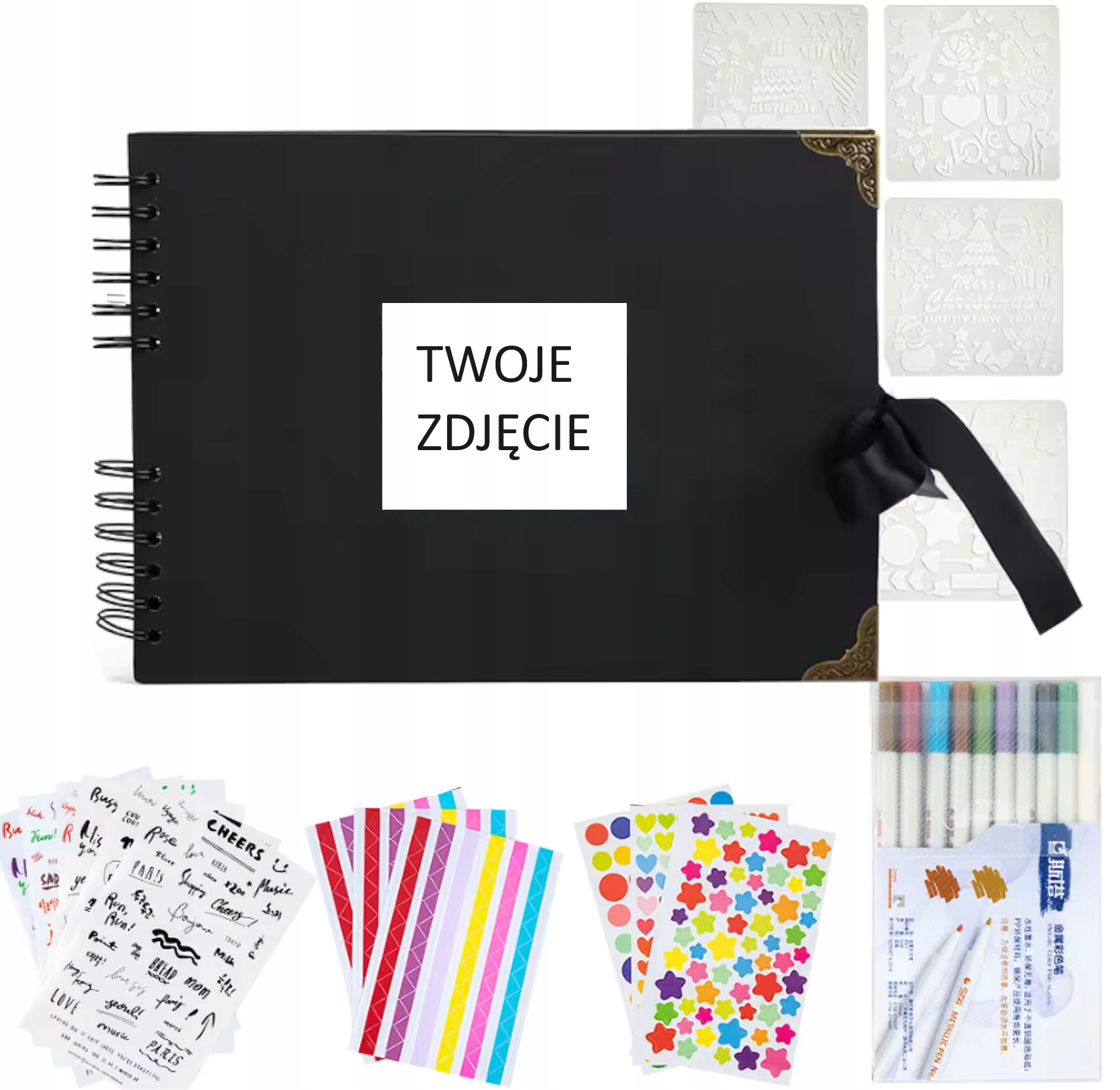 Album na Zdobení Scrapbookingu na fotografie 40str+ Vaše Fotografie na obálce