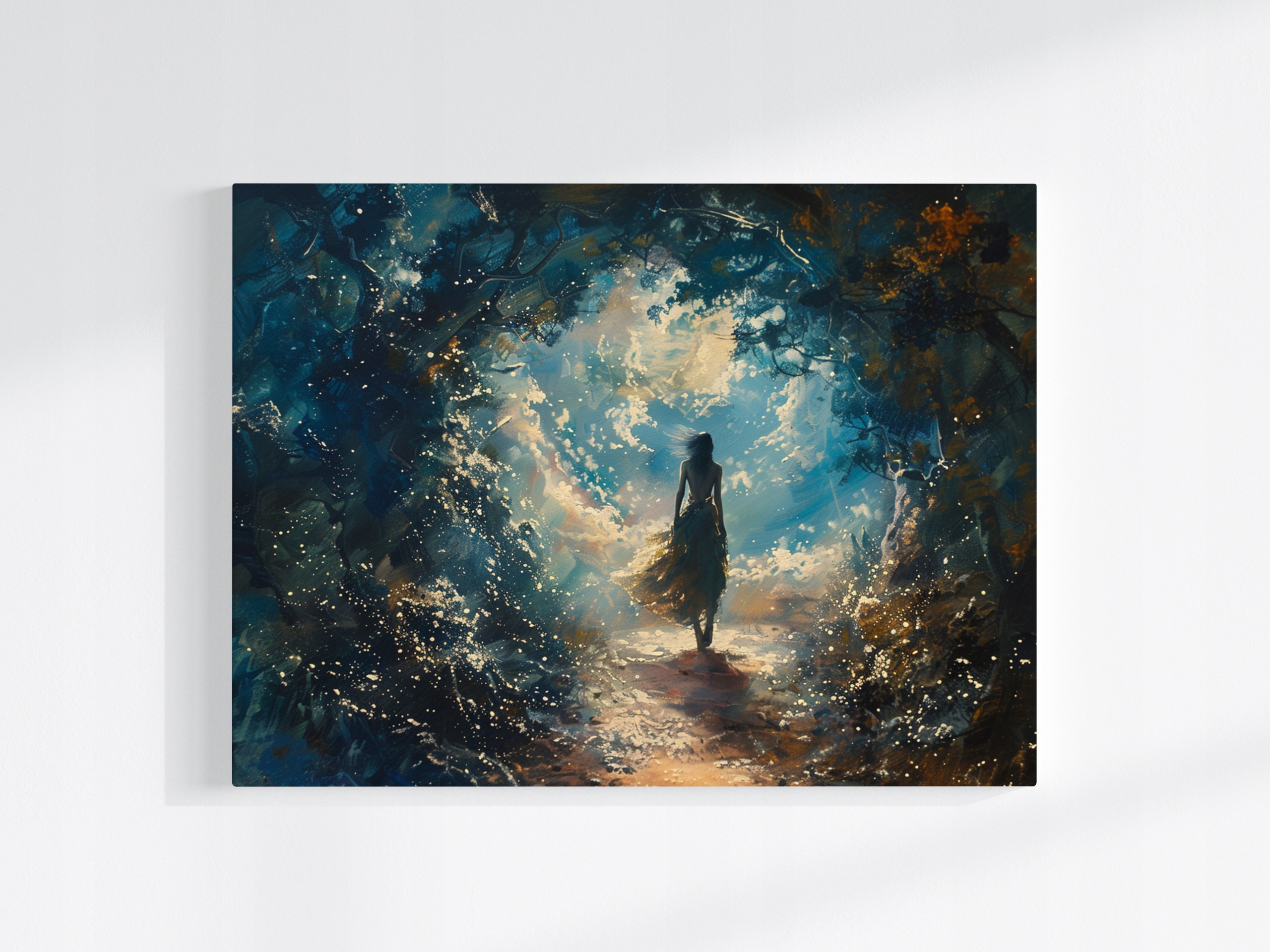 Obraz Na Plátně Canvas Žena Postava Zahrada Procházka Chodba Tunel 80x60