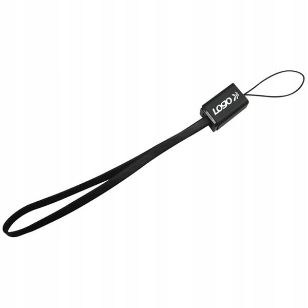Logo USB kabel (2.0), USB A M - 0.3m, czarny, blis Złącza inne