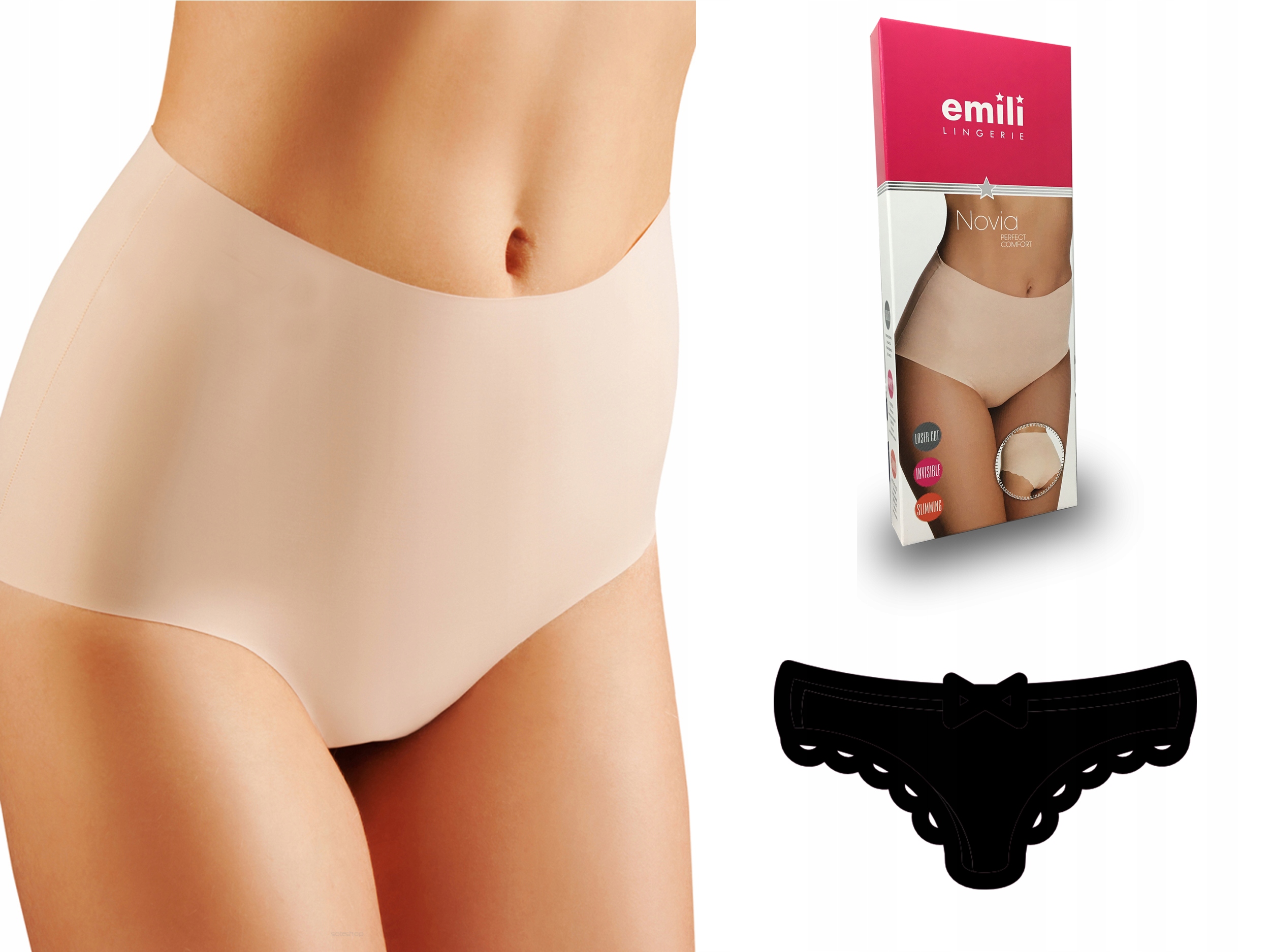 

Novia Figi Wyszczuplające Bawełna Emili czarny XL