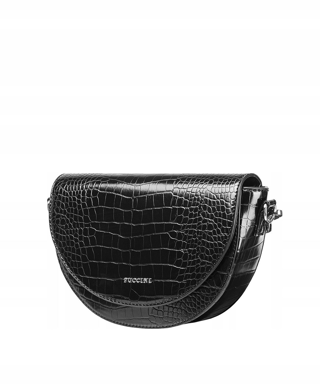 Torebka Damska Puccini Półksiężyc Czarna BML033M-1
