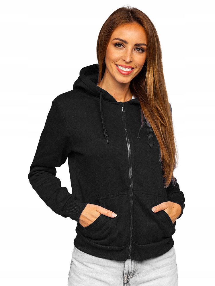 

Bluza Damska Z Kapturem Czarna W03B Denley_m