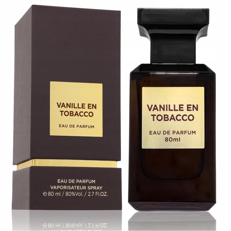 Oryginalne Perfumy Dubajskie Fragrance World Vanille En Tobacco 80ml+GRATIS