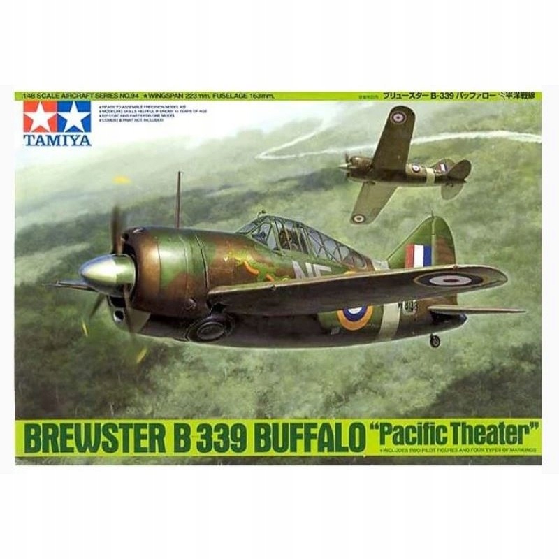 Tamiya 61094, Brewster B-339 Buffalo Pacific Theatre, 1:48