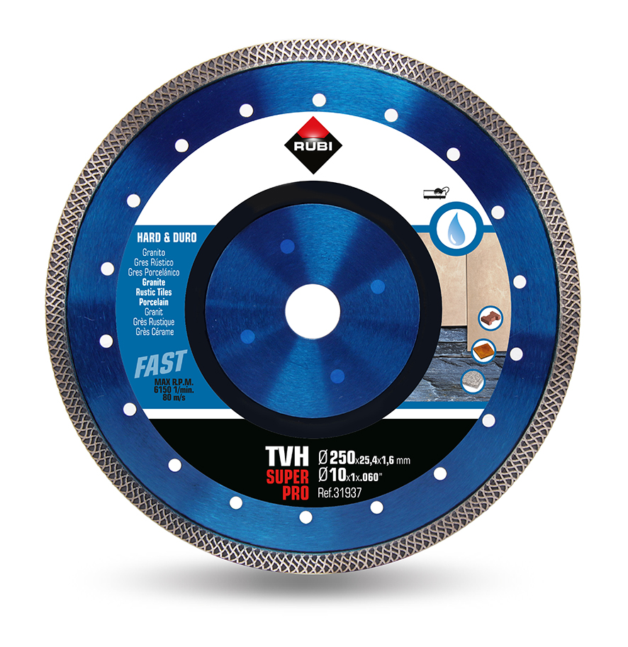 Diamantový kotouč pro řezání Turbo Viper Tvh 250 Superpro 31793 Rubi