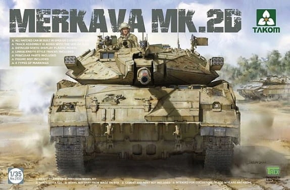 Hlavní bitevní tank Merkava 2D Izraelské obranné síly 1:35 Takom 2133