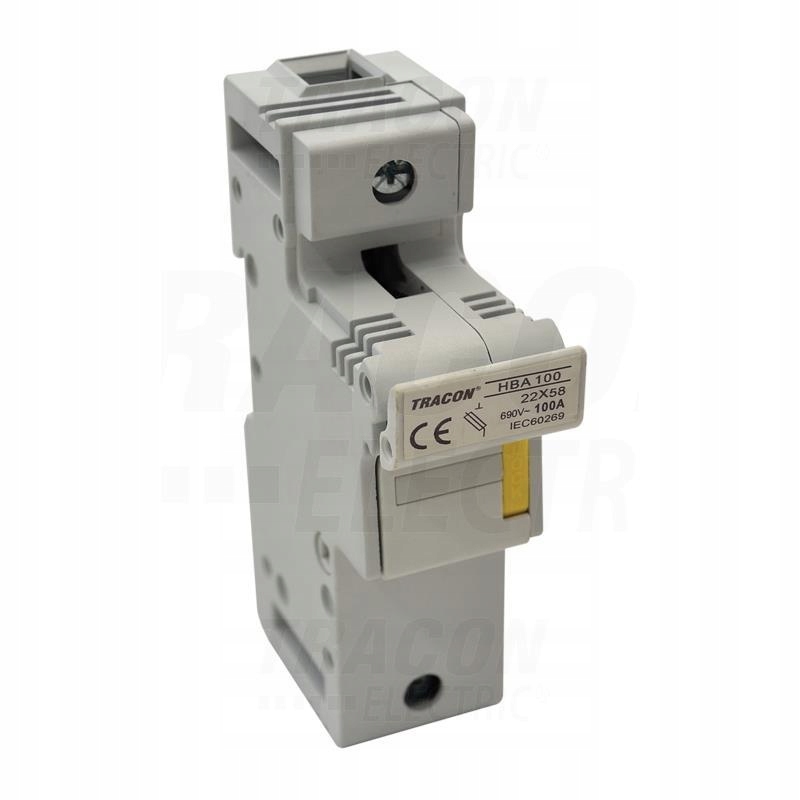Modułowa podstawa bezp. 100A 22x58mm HBA-1P-100