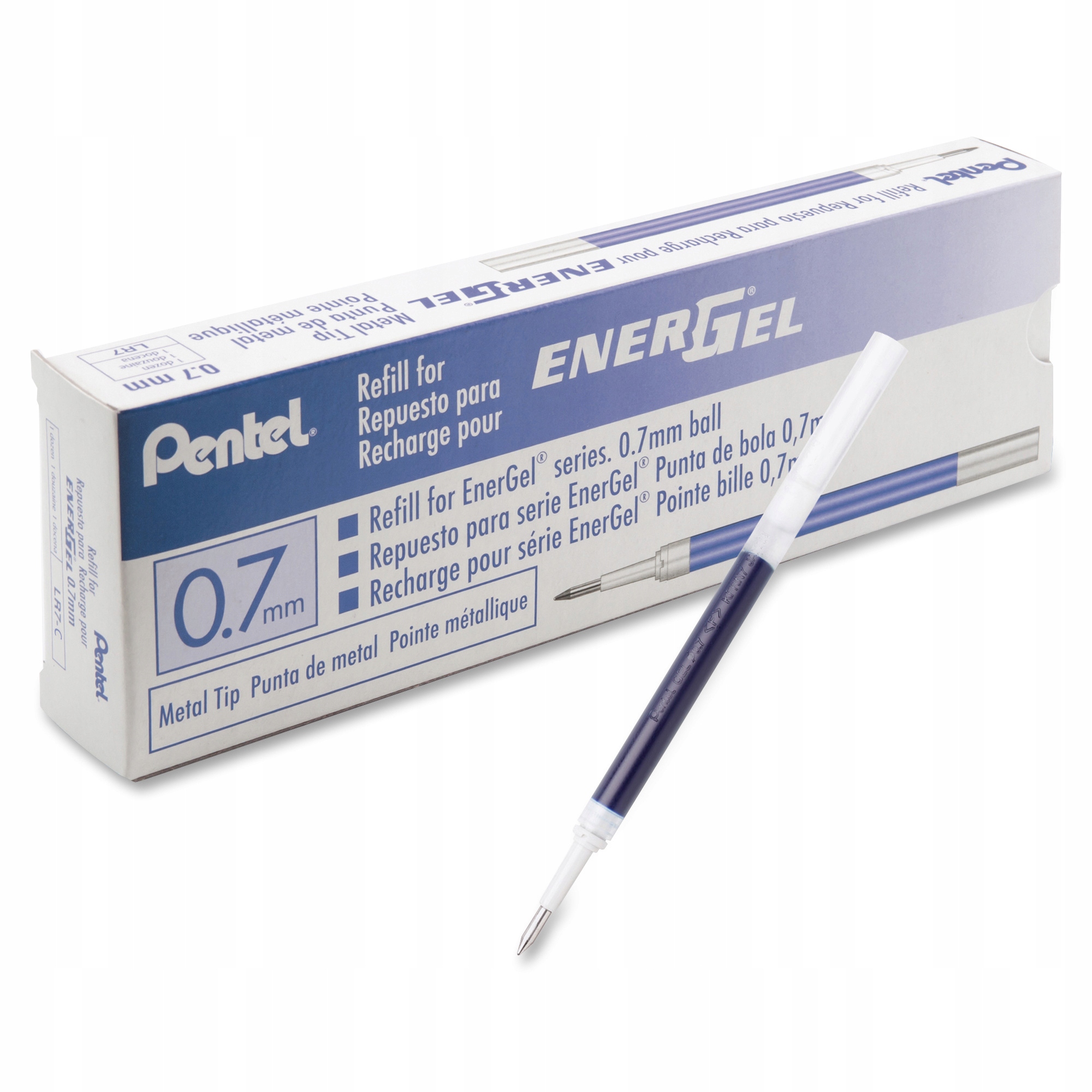 

Wkład Pentel Energel 0,7mm LR7 niebieski