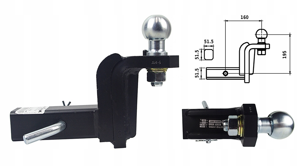 

Adapter Haka Holowniczego Usa Podwyższony O16CM