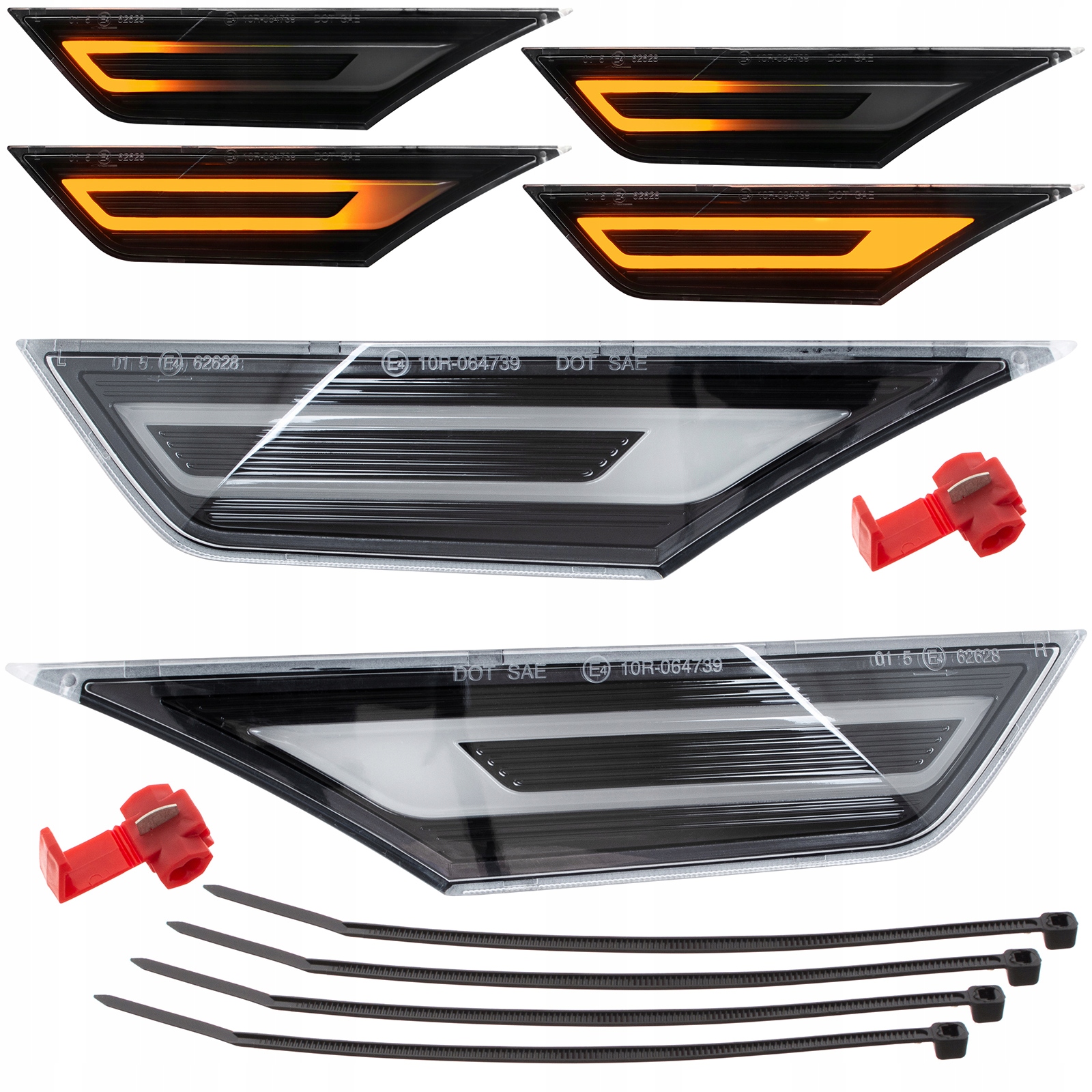 2X Směrovka Led Clear pro Honda Civic 2017+