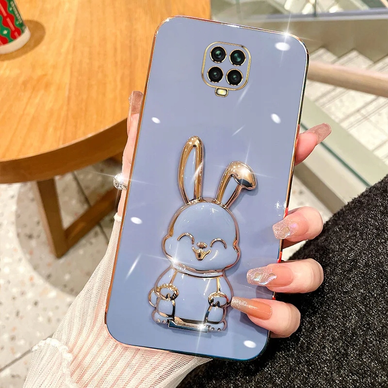 ETUI GLAMOUR DO XIAOMI REDMI NOTE 9 PRO KRÓLIK UCHWYT SILIKON CASE + SZKŁO Typ plecki