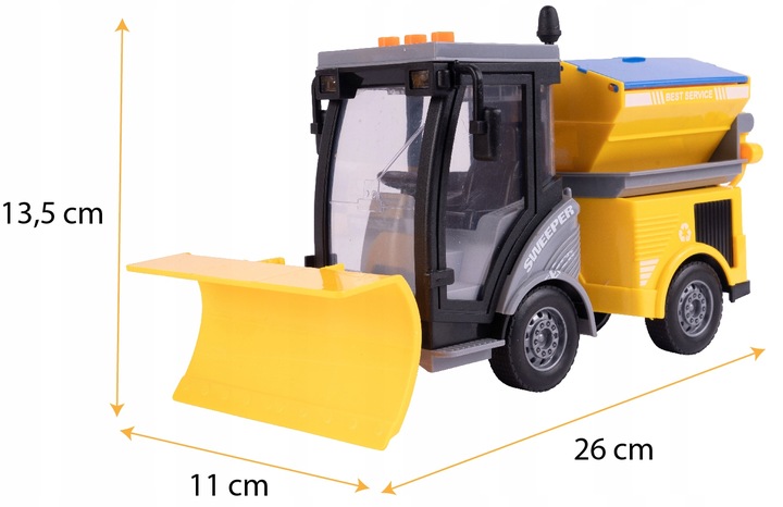 AUTO CIĘŻARÓWKA PŁUG PIASKARKA ULICZNA DŹWIĘK LED Marka Stator