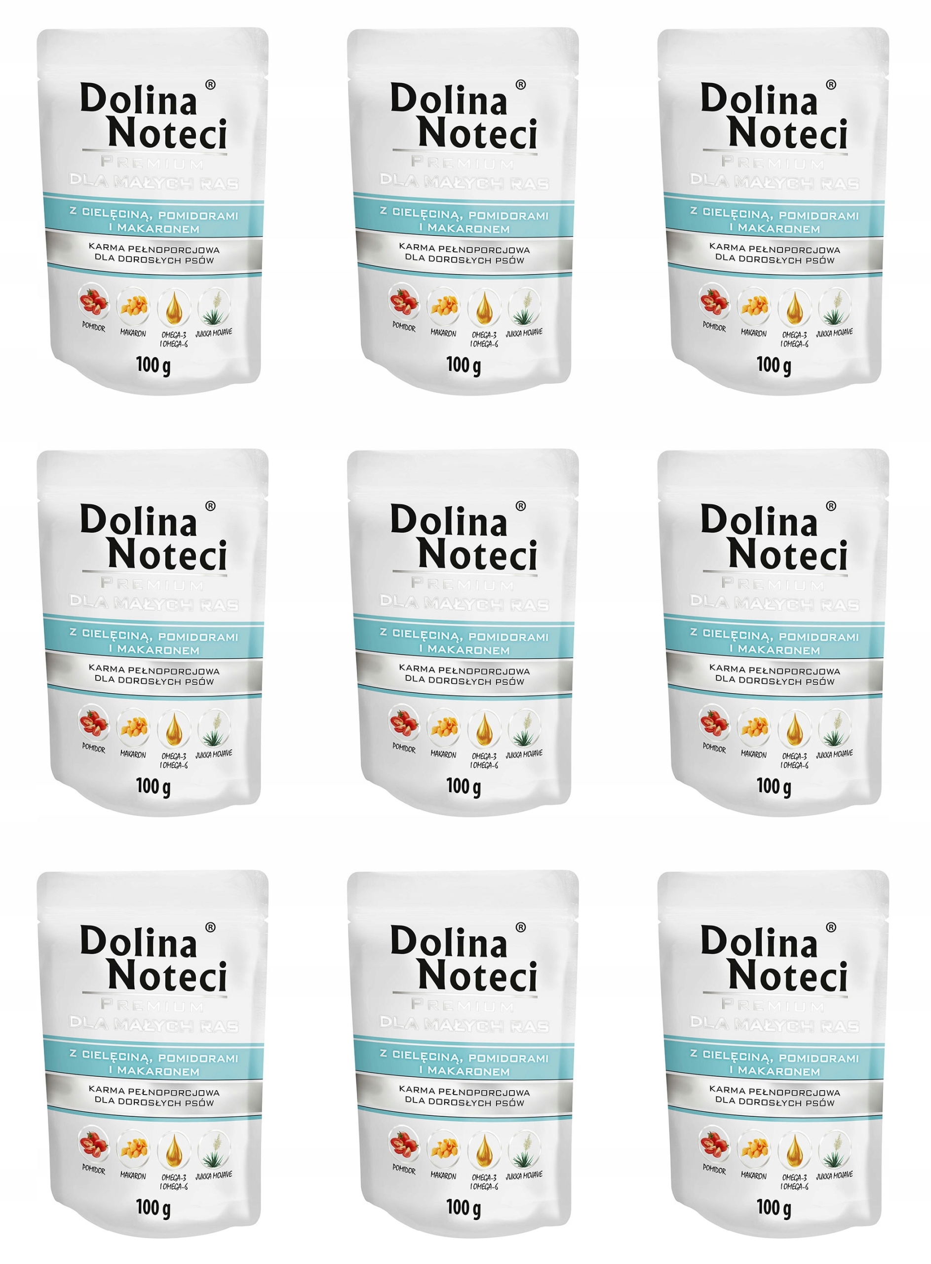 Levně Dolina Noteci Premium pro malá plemena Telecí 9x100 g