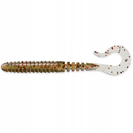 Vipo 2”, #045 Green Pumpkin/Red & Black 10szt