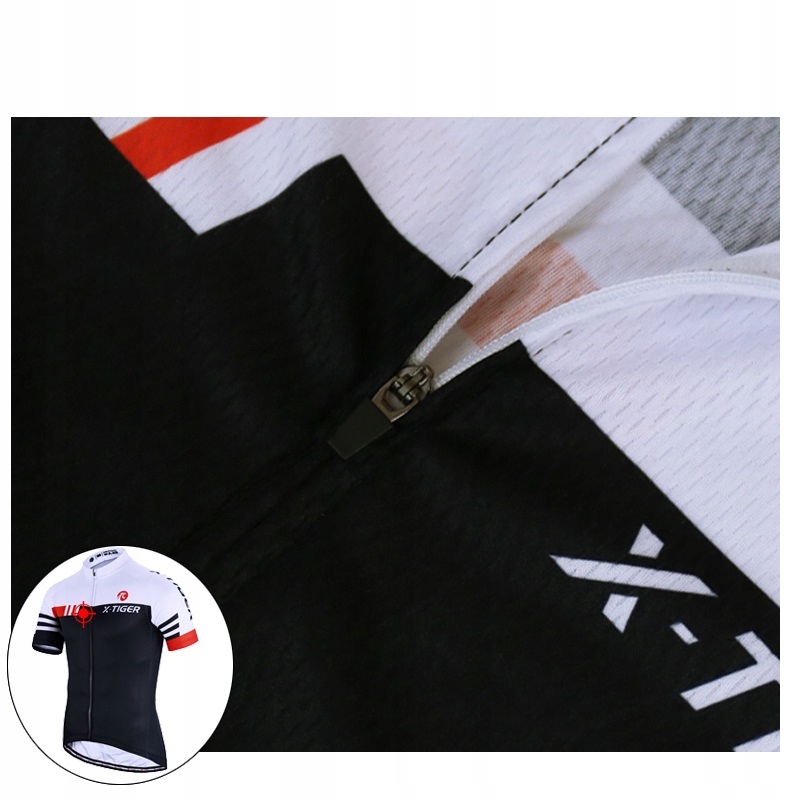 T-SHIRT KOSZULKA ROWEROWA MĘSKA X-TIGER Z KIESZENIAMI WIOSNA LATO 5XL Rozmiar 5XL