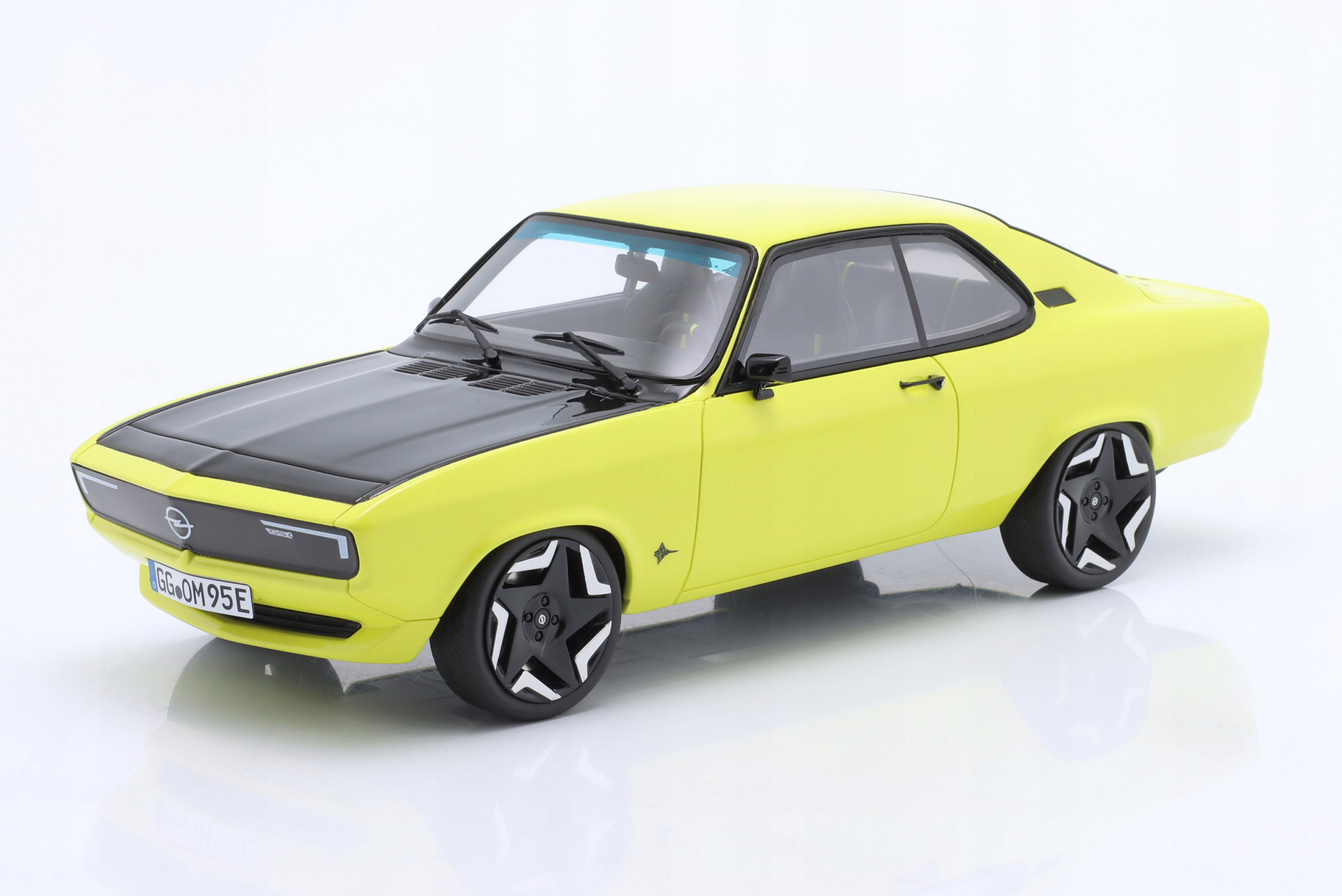 Opel Manta Gse Elektromod 2021 Yellow Otto Mobile 1:18 1/18 Model OT434