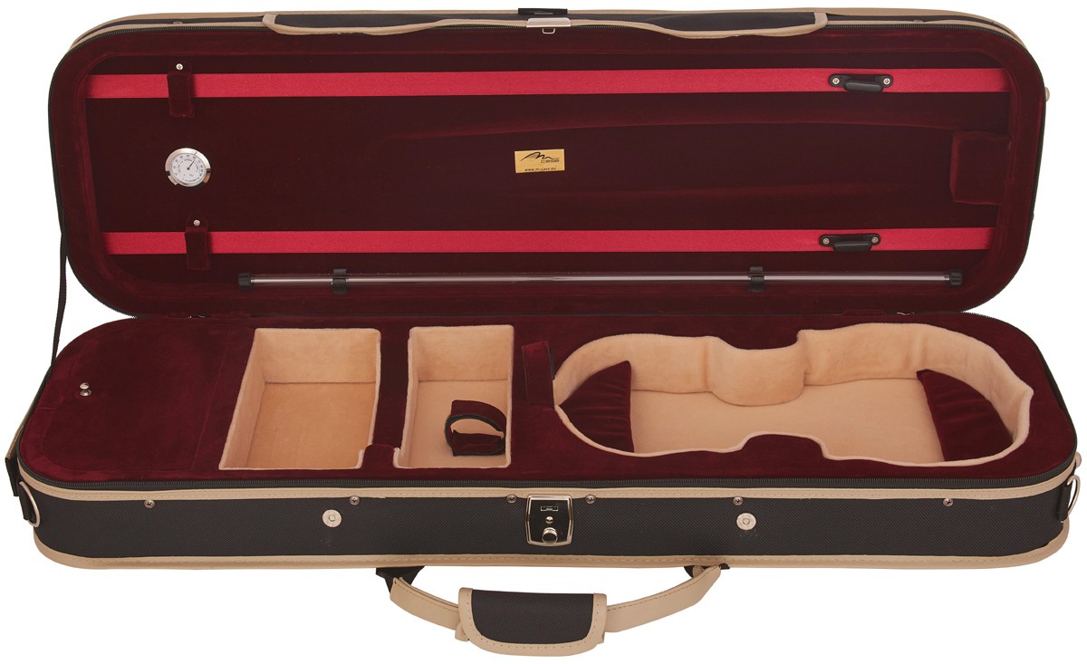 Houslové pouzdro na housle 1/2 pěna UltraLight M-case Černá Bordová