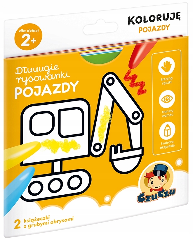 

CzuCzu Dłuuugie Rysowanki Koloruję Pojazdy 2+
