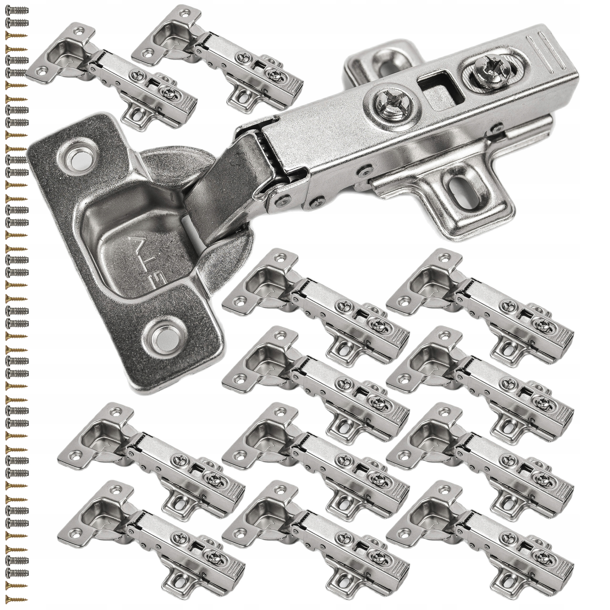 samozatvárací nábytkový záves Gtv 100 ks vodiaca lišta skrutky