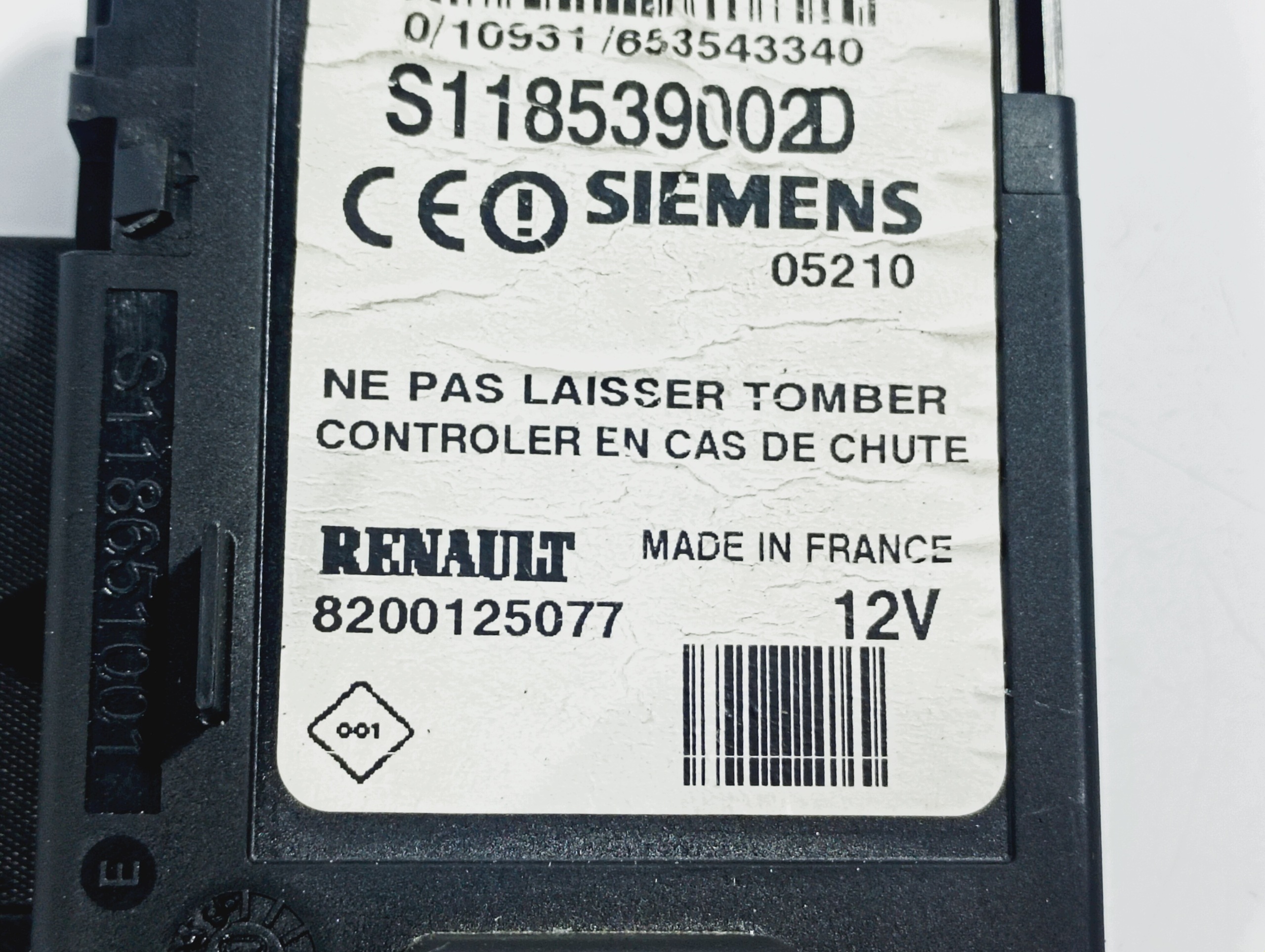 card reader ignition OE 8200125077 Renault Scenic 2 II 03-06