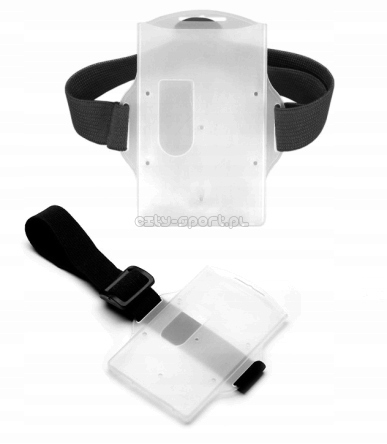 ETUI NA KARNET NARCIARSKI SKIPASS NA RĘKĘ z gumką