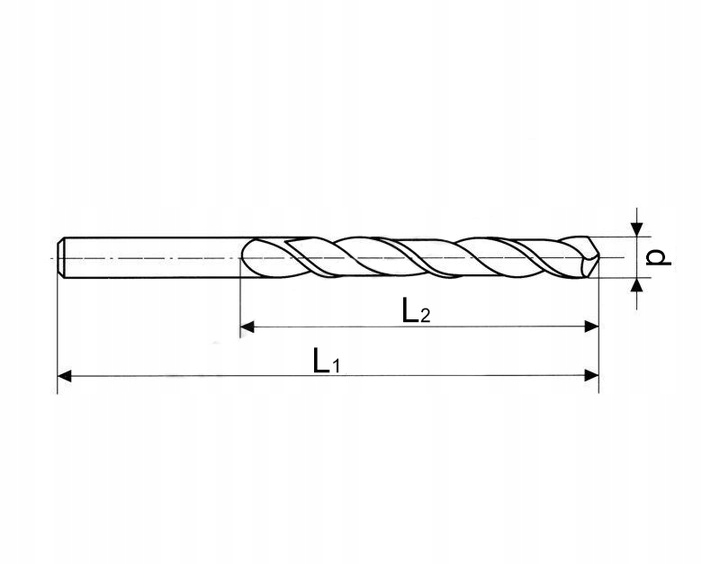 WIERTŁO DO METALU FI 10.2 MM CZARNE HSS NWKA 5 SZT Rodzaj wiertła centrujące