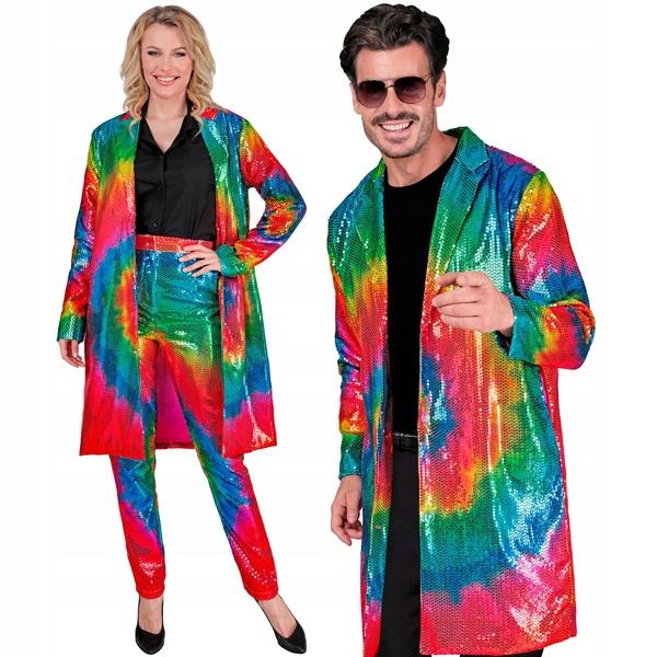 Flitrový Kabát S Kruhem L/XL