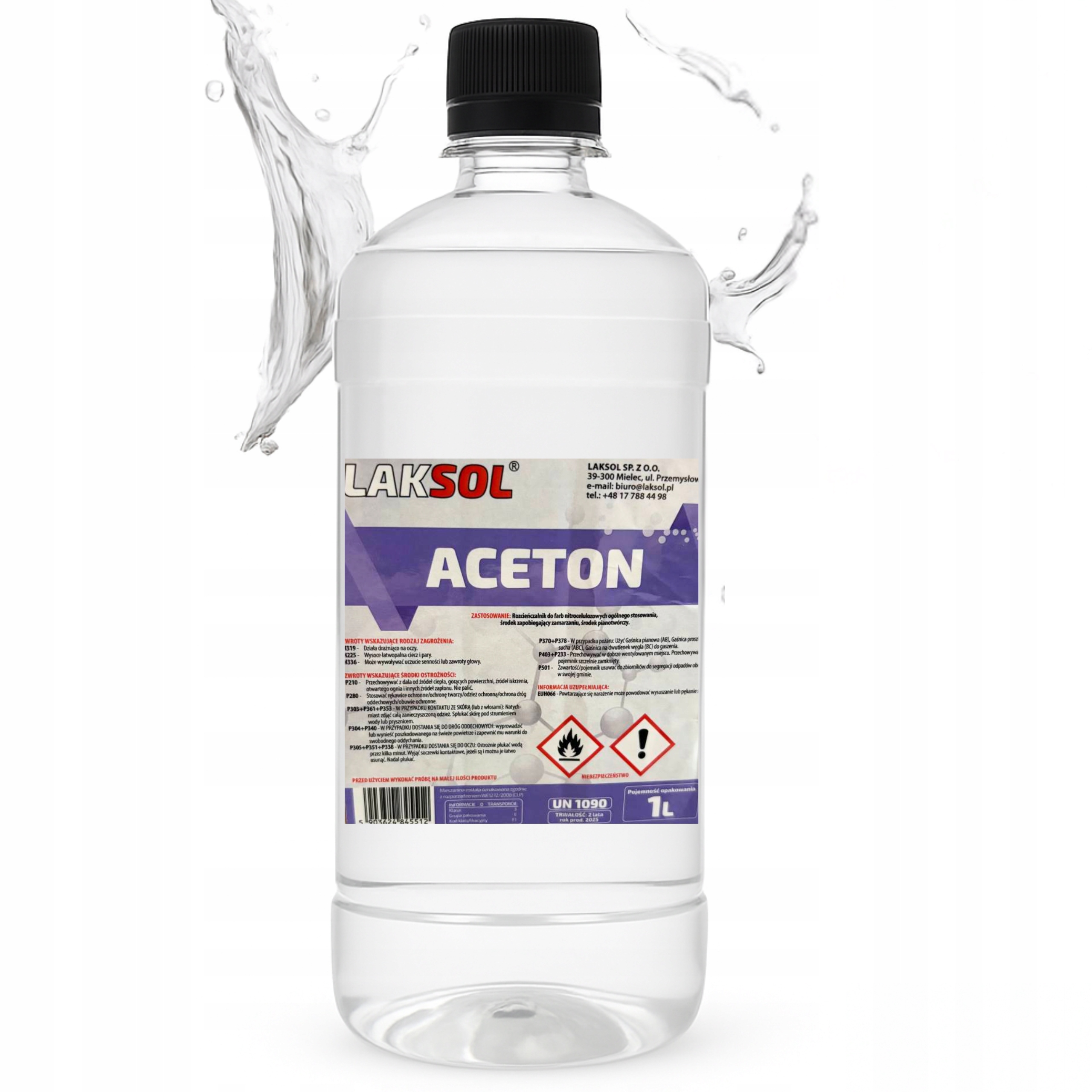 Aceton Techniczny 1000ml - LAKSOL