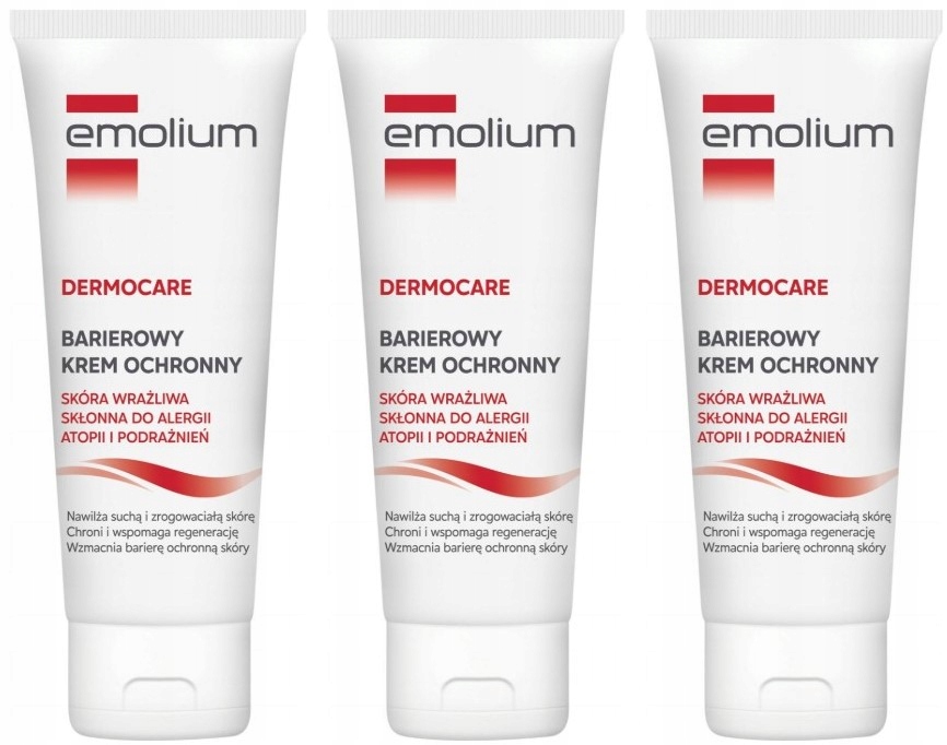 3x Emolium Dermocare Krem Barierowy 40ML Ochrona 72H