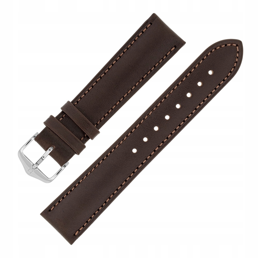 Pásek k hodinkám Hirsch 01002010-2-18 hnědý 18 mm
