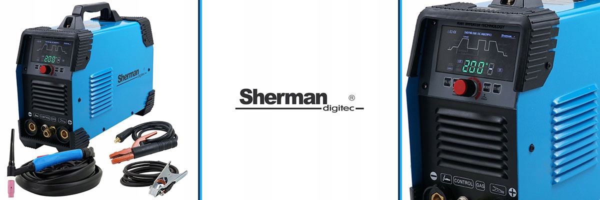 Spawarka inwertorowa Sherman TIG DC 200 Puls MMA Marka Sherman