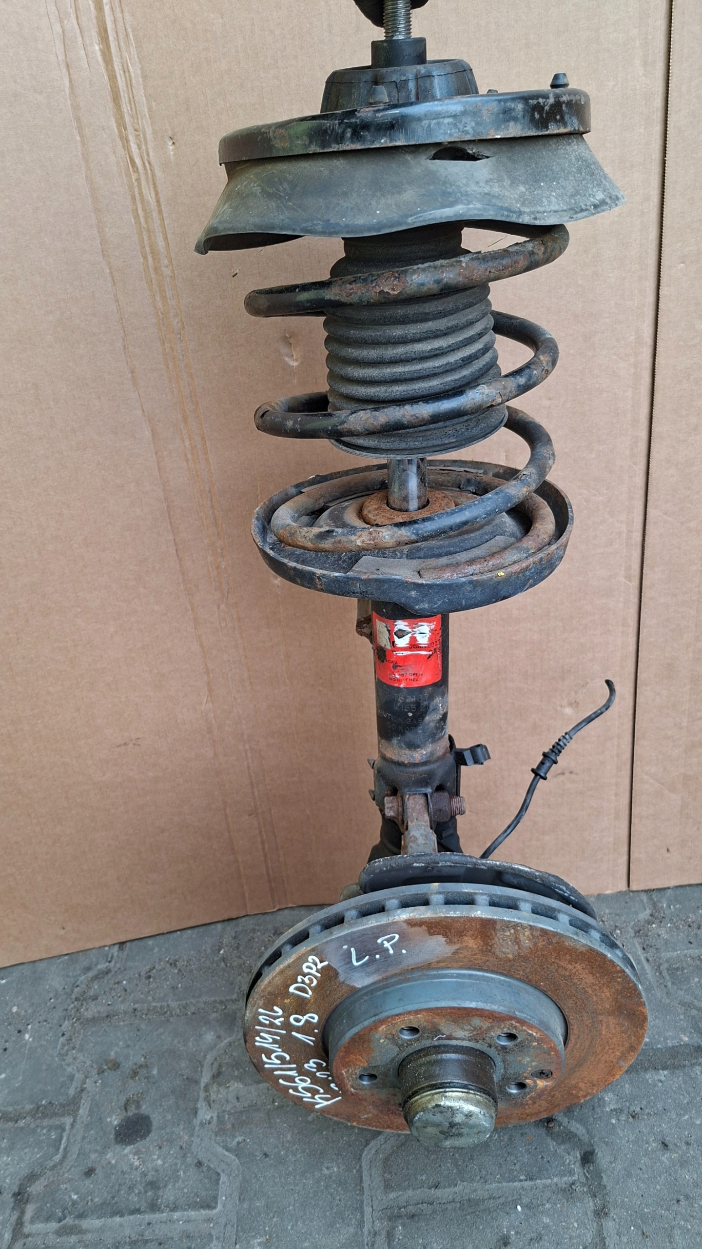 shock absorber spring right front MERCEDES W203 1.8