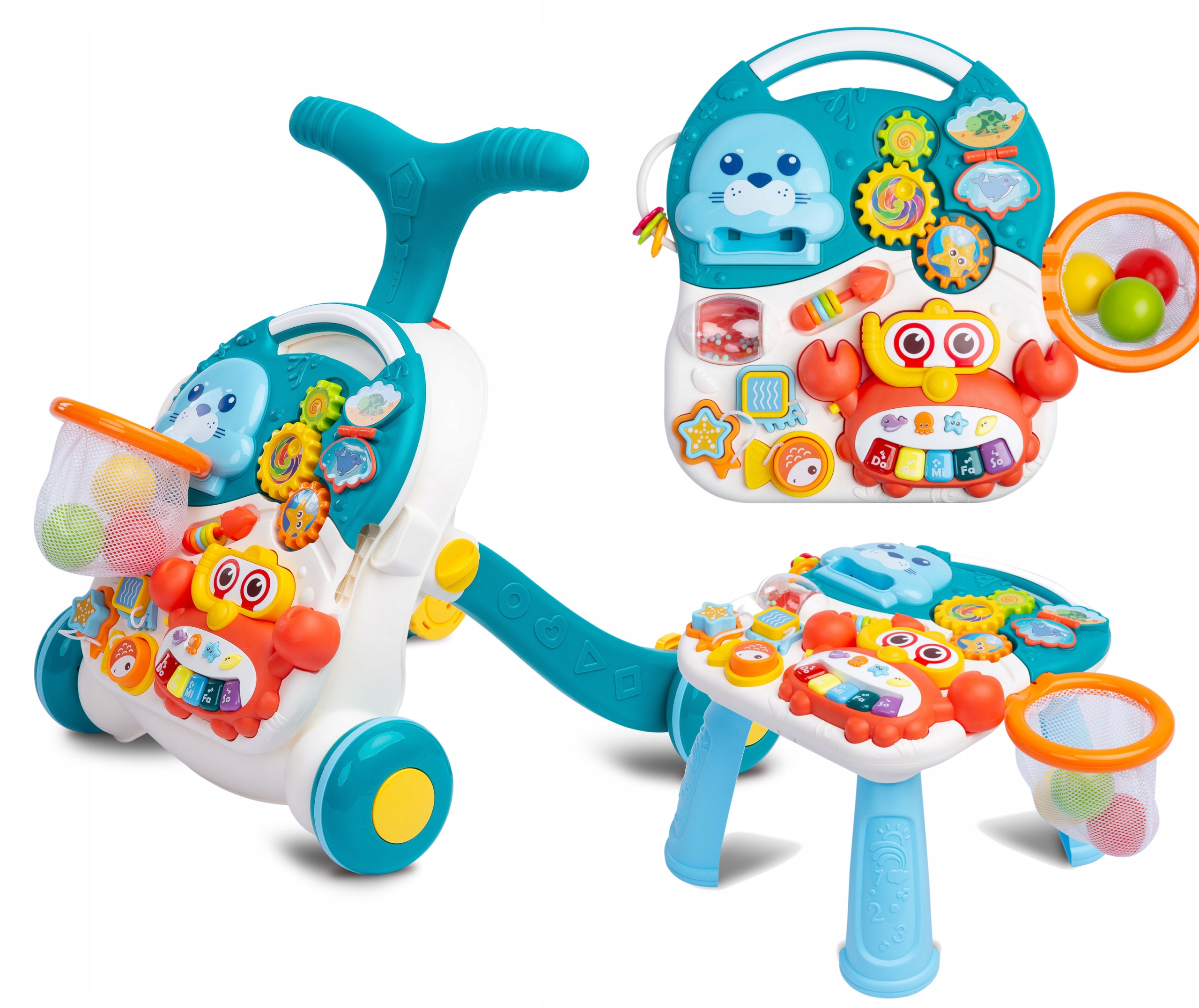 

Interaktywny Pchacz Stolik 2W1 Toyz Spark