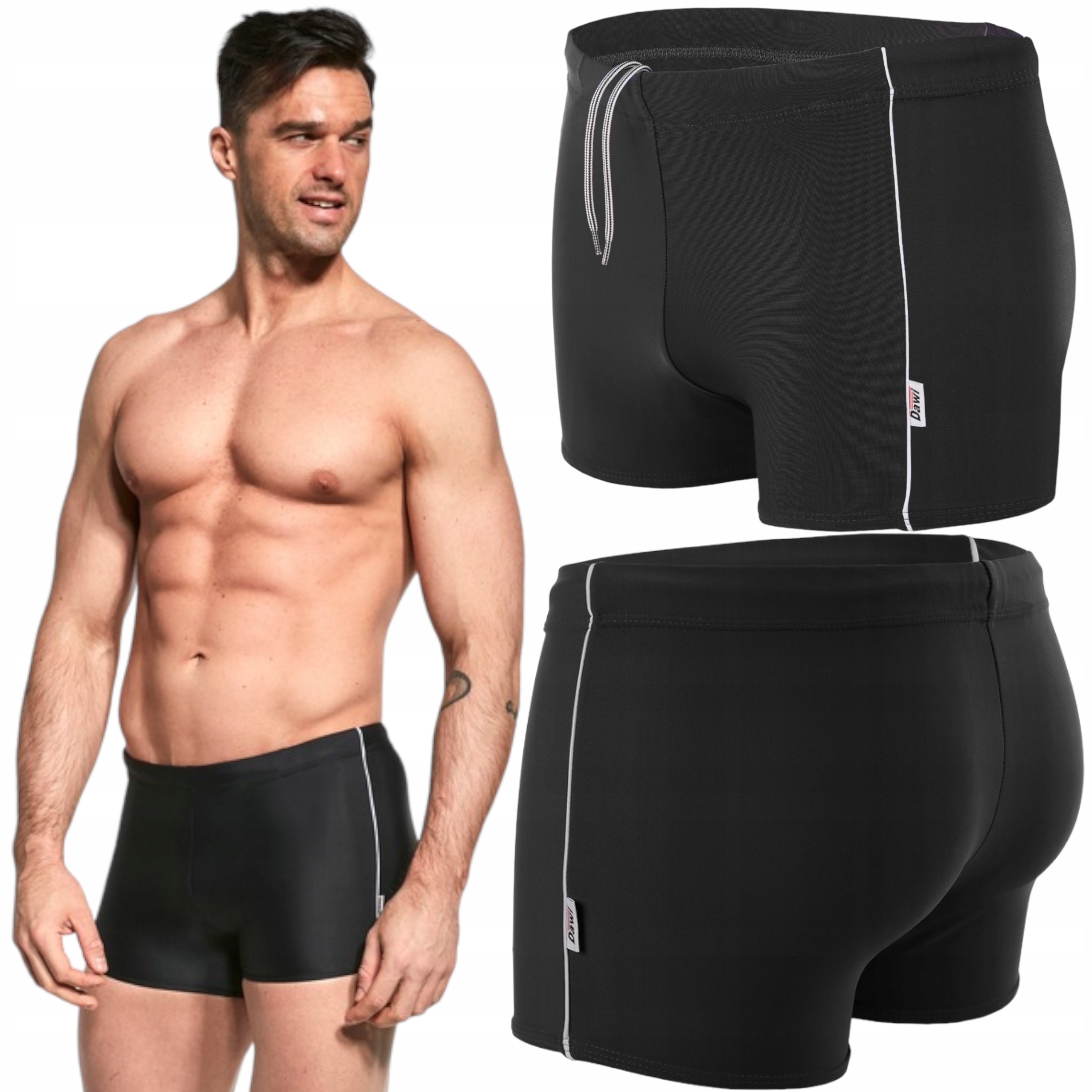 KĄPIELÓWKI SPODENKI KĄPIELOWE BOKSERKI MĘSKIE 5XL