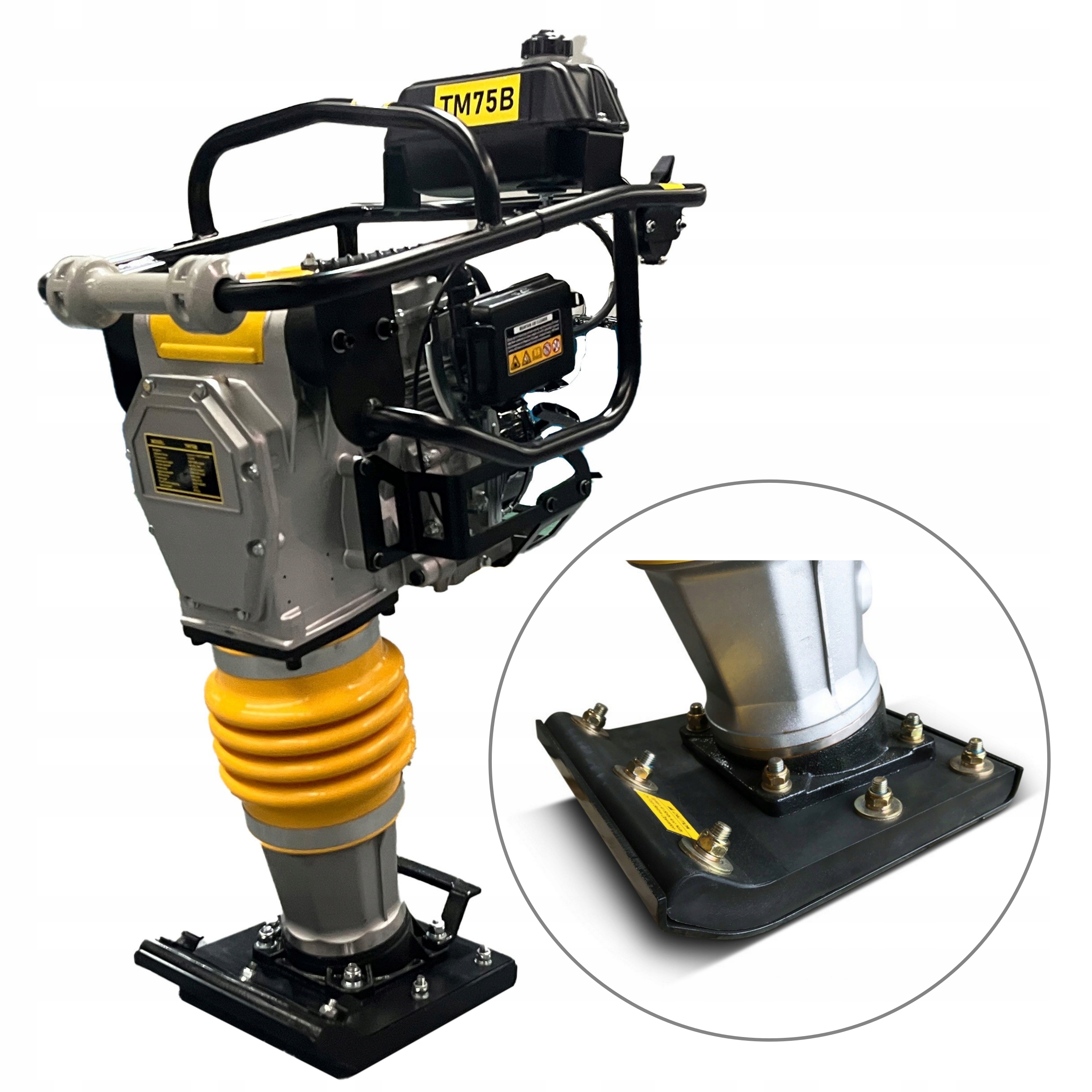 Zhutňovač Skokan Upěchovač Zeminy 80 Kg Vibrační Patka Motor Loncin 165F