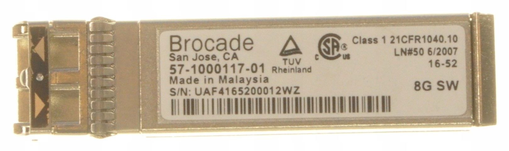 Moduł Brocade 57-1000117-01 8GB SW SFP