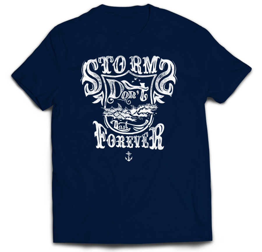 

storm sztorm fale ocean marynarz kotwica S
