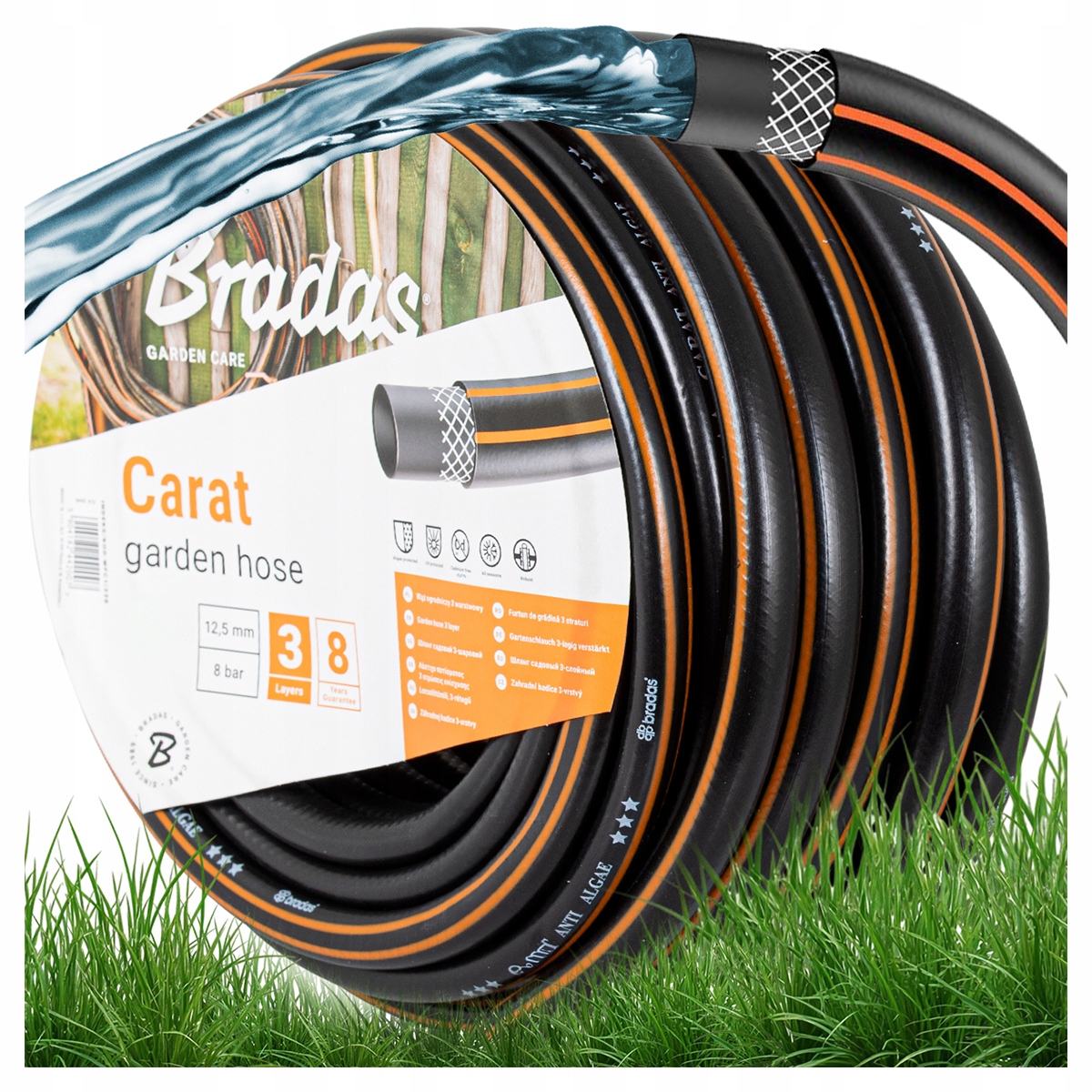 Hadice Na Zalévání Zavlažování Silná 50 m 1/2" Pvc Odolný Oplet