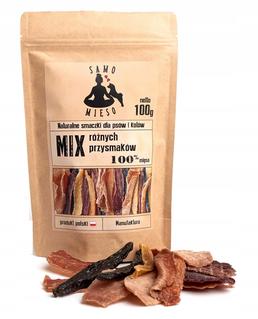 SAMO MIĘSO PRZYSMAK DLA KOTA MIX SMAKÓW 100 G.