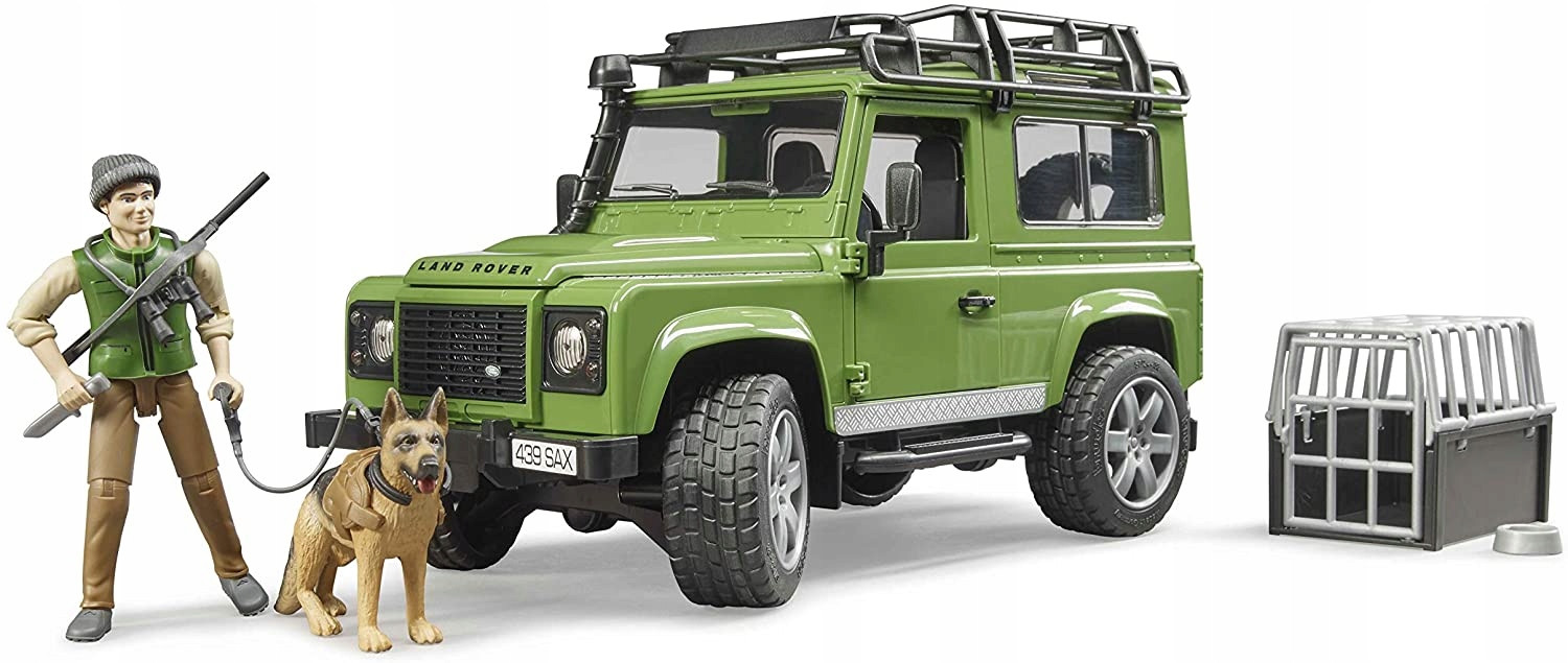 Samochód ZABAWKI Land Rover Defender z Figurką Wiek dziecka 4 lata +