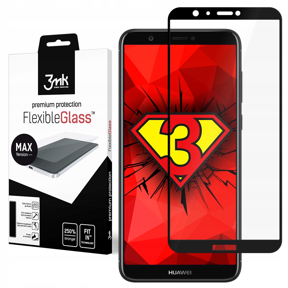 

Szkło na cały ekran Huawei P Smart - 3mk Fg Max