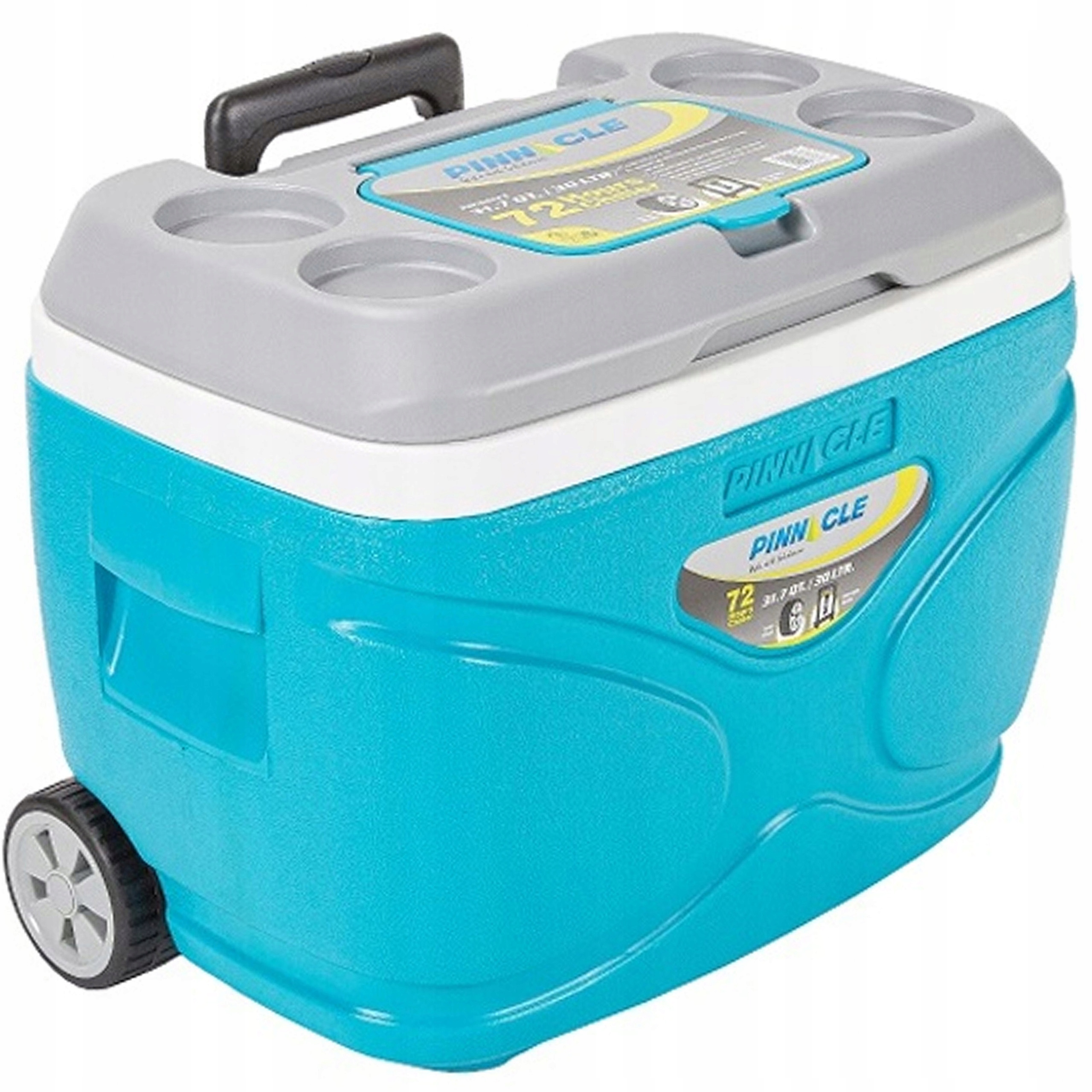 Prostorná kempingová lednička na kolečkách Pinnacle Tpx 3007 30L Tyrkysová