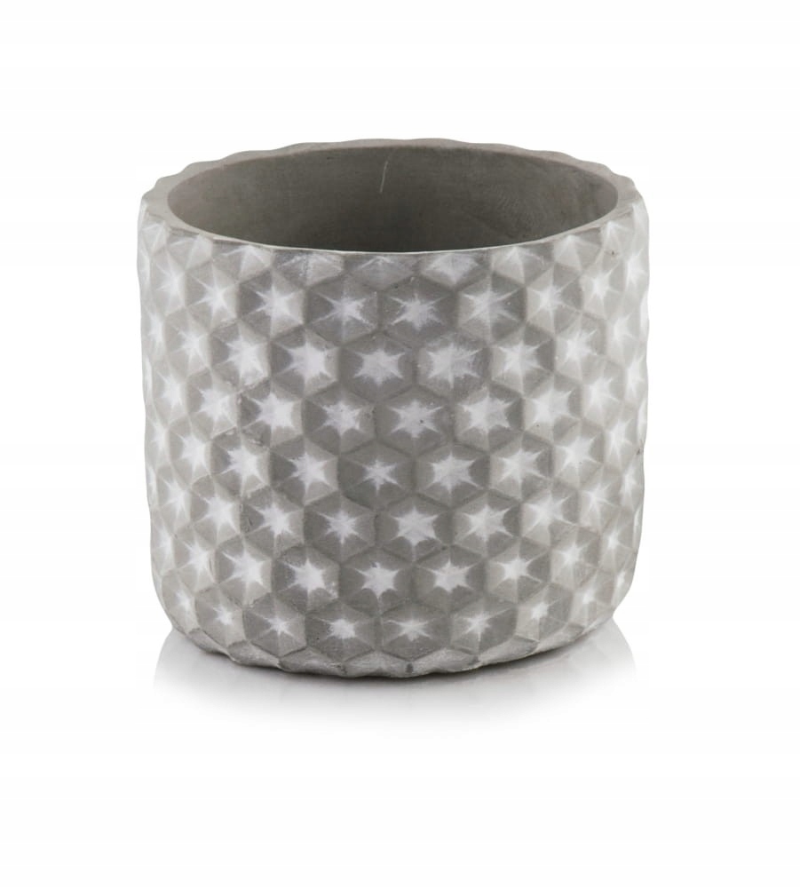 Doniczka betonowa szara osłonka 14x12