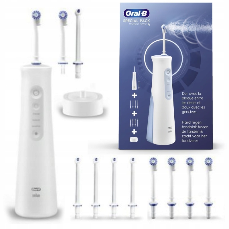 Irygator Dentystyczny Oral-B Microjet Power 6 Biały 8 Końcówek