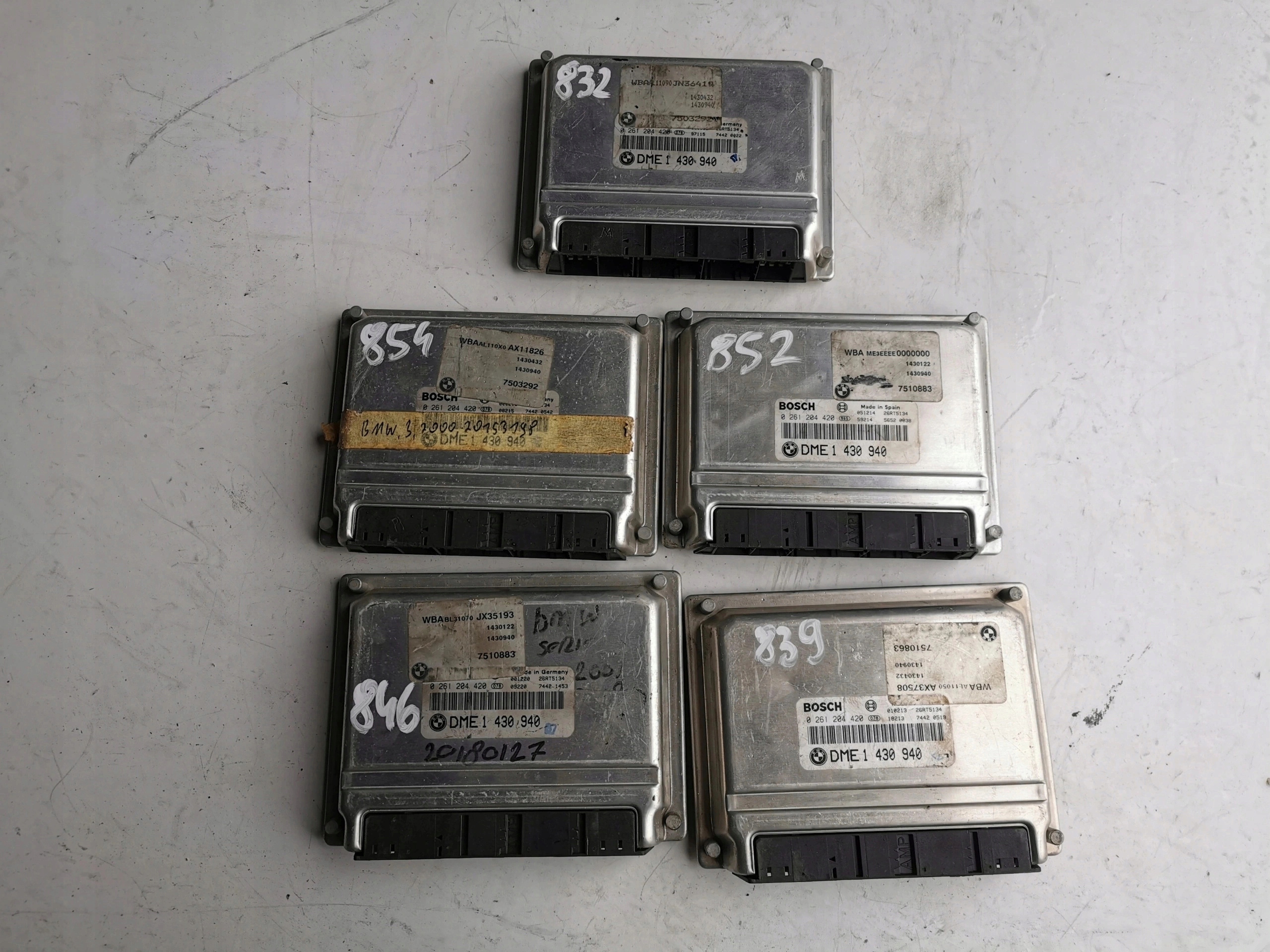 BMW 3 1.6B 1.8B 0261204420 DME1430940 Computer ECU