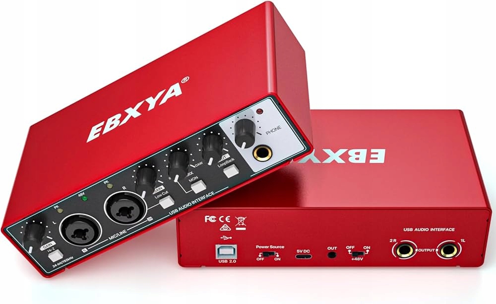 Zvuková karta Usb audio rozhraní Ebxya 24-bit/192 kHz R75