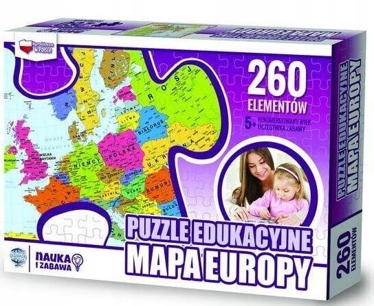 

Puzzle Edukacyjne 260 el. Mapa Europy 7149 Zachem