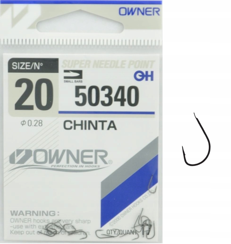 Nr 20 Haczyki 50340 Owner Chinta Haczyk Czarny