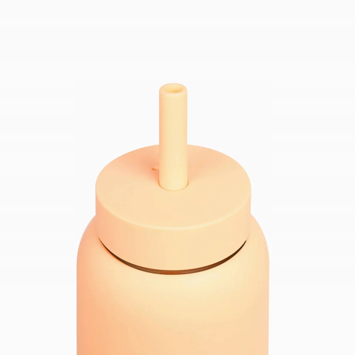 Bink - Silikonowa nasadka ze słomką do butelki Mini - Apricot