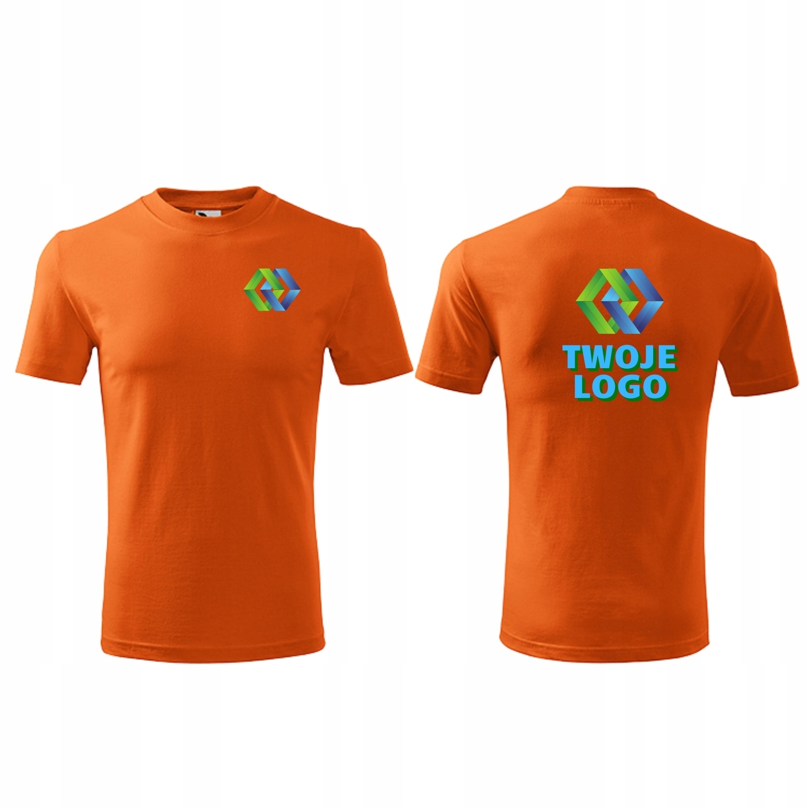 

Koszulka robocza z własnym nadrukiem logo firmy